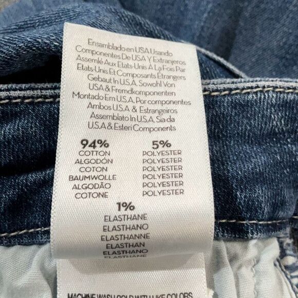 Mother Blue Denim The Looker In Groovin Skinny Ankle Jeans Size 25 - Picture 5 of 12